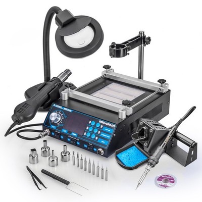 X-Tronic 5040-XR3 Soldering Iron Station Kit, Hot Air, & and Preheating Station