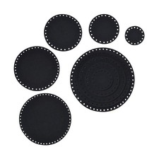 PandaHall 10pcs Felt Basket Bottom, 5 Sizes Round Bag Bottom Crochet Basket B...