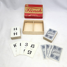 Vintage FLINCH Card Game, Parker Brothers. Copyright 1938. Original Box