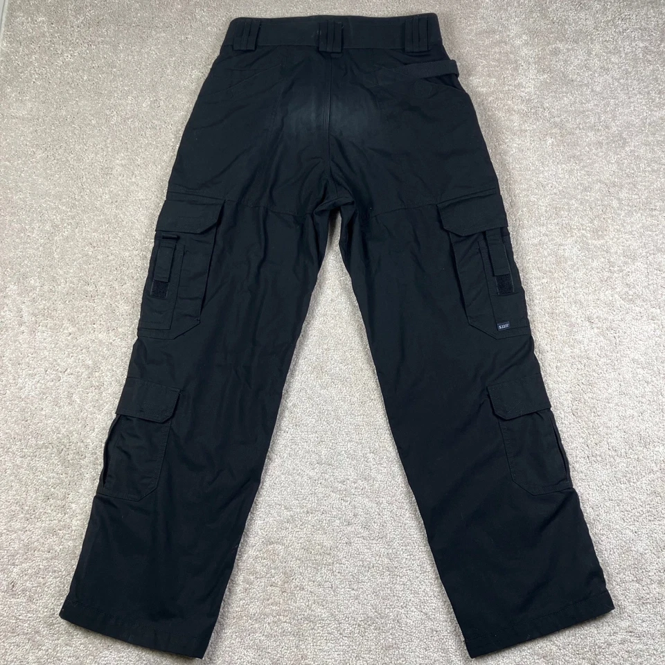 Pantalones cargo 5.11 Tactical Stryke para hombre 30x30 (ajuste 30x29) negros Ripstop utilitarios Foto 3 de 4