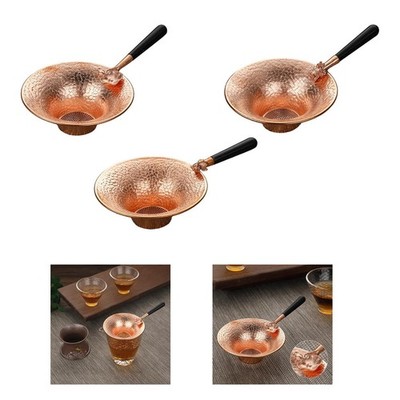 Copper Tea Strainer Tea Infuser Reusable Tea Colander Chinese Traditional Tea
