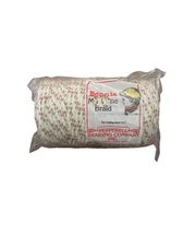 Pepperell Bonnie Macrame Craft Braid Cord 6mm X 100 Yards -White/Red. New