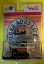 Coca-Cola 1973 Chevrolet K5 Blazer Model Car White Red Yellow Soda Theme