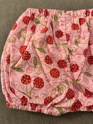 Vintage Boutique Baby Go Retro Cherry Print Bloomers Diaper Cover 12-18 Months