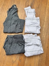 32 Degrees Heat Kids 2 Pc Gray Crew Shirt  Legging Baselayer Set Size S 2 Sets
