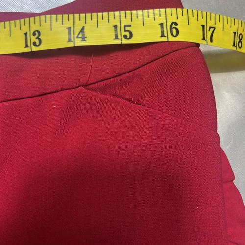 Perfect Stretch By Chicos Womens Pants Size 1.5 Ankle Red Flat Front High Rise - Picture 10 of 12