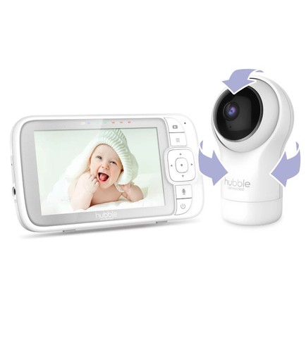 Hubble Nursery View Pro 5" Inch Video Baby Monitor with Remote Pan, Tilt & Zoom