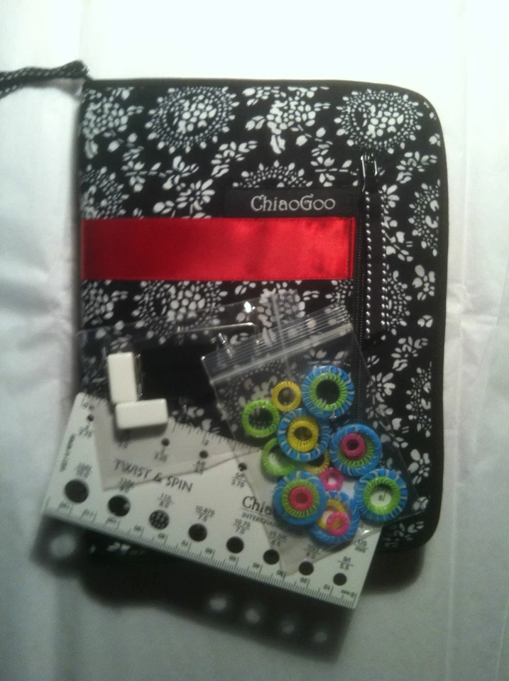 Conjunto de tricô ChiaoGoo TWIST 5" renda vermelha completo (EUA 2 - EUA 15) IC MPN 7500-C - Imagem 4 de 4