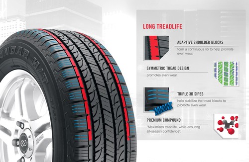 4 Tires 275/60R18 Yokohama Geolandar H/T G056 AS A/S All Season 113H - Picture 4 of 9