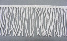 Fringing White Bullion Twisted 100mm 2.5 meters