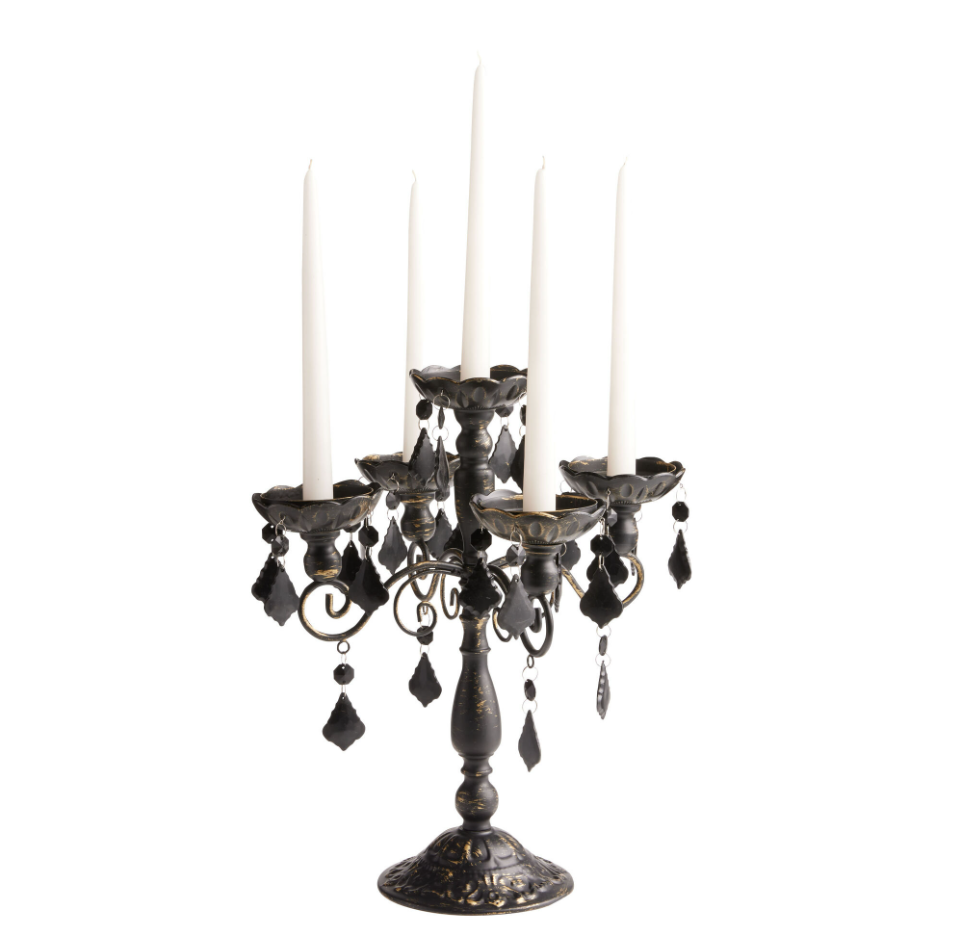 Black Iron Candelabra Taper Candle Holder Brand New eBay