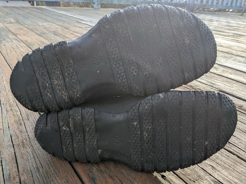 Eisenzeit schwarze Gummistiefel Herren Größe 10 USA Klemmen Arbeit Outdoor Arbeit Kostüm - Bild 9 von 15