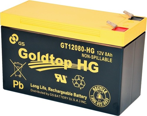 Genuine FiOS OEM Approved Goldtop Replacement Battery GT12080 - HG 12V 8AH - Picture 4 of 4