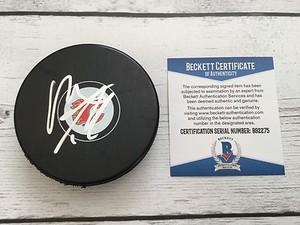 Matt Tkachuk Calgary Flames Signed Autographed Flames Hockey Puck Matt Tkachuk Calgary Flames Signed Autographed Flames Hockey Puck