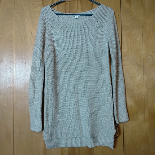 MERONA WOMEN'S SMALL LONG SLEEVE BEIGE PULLOVER SWEATER NEW WITH TAGS