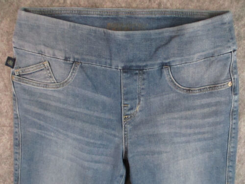 Rock Republic Jeans Womens 10 Blue Denim Fever Pull Up Cuffed Mid Rise 32x27 - Picture 2 of 17