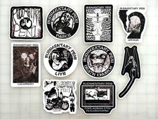 Rudimentary Peni Vinyl Sticker Lot 10 Stickers crust punk crass goth dystopia