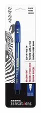 Zensations Brush Pen, Brush Tip, Black Water-Resistant Ink - Super Fine Tip