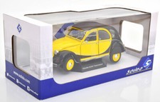 CITROEN 2CV6 CHARLESTON 1982 YELLOW BLACK SOLID S1805015 1:18 METAL 2CV 6 LHD