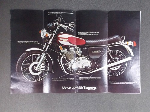 1975 TRIUMPH Trident T160 DEALER CALENDAR EVOLUTION OF A CLASSIC - Picture 3 of 5