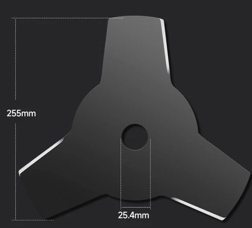 3 Zahn Ersatzmesser Blatt Schneidblatt Motorsense Freischneider 255 x 25,4 mm DE - Bild 3 von 9