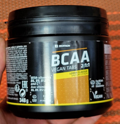 Decathlon BCAA Vegan 2:1 verzweigtkettige Aminosäuren Intra Workout Erholung 120 Tabs