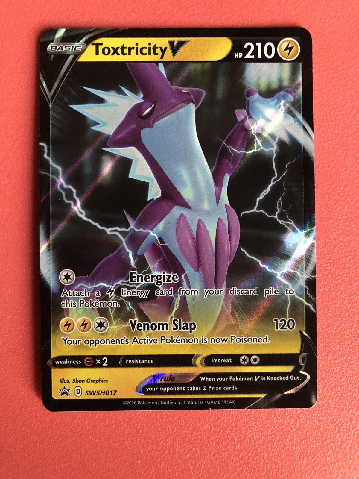 Pokemon Toxtricity V Promo SWSH017 NM