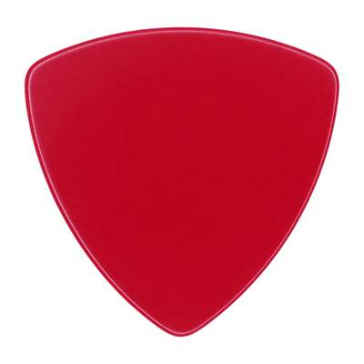 Celluloid Red Guitar Or Bass Pick - 0.96 mm Heavy Gauge - 346 Rounded Triangle