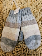 NWT Baby GAP Toddler Stripe Fleece Lined Soft Mittens Size XS/S 12-24 Months