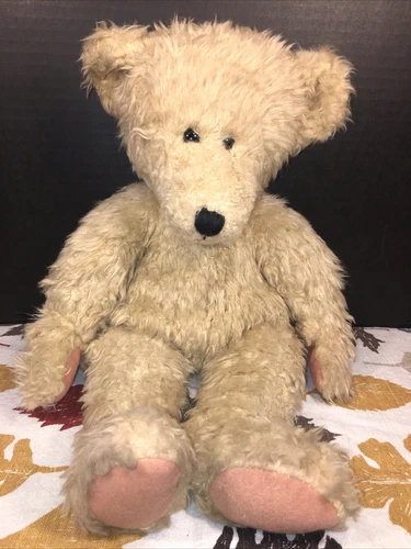 VGUC Vintage- 17” 1992 Ty Classics Rufus Teddy Bear Bean Plush Tan Brown