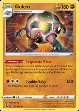 Pokemon Golem (137/287) Fusion Strike LP