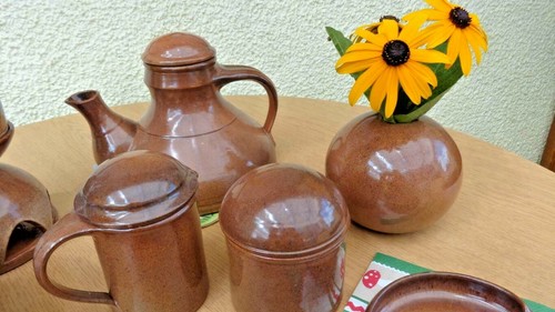 Hand Keramik Tee Service 12 Teile, unbenutzt neu, VERNISSAGE KAUF, exzellent! - Bild 4 von 8