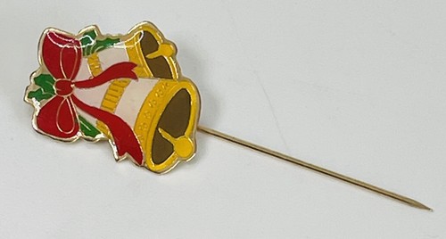 Vintage Christmas Bells Resin SWIB Brand Stick Hat/Lapel Pin - Picture 3 of 5