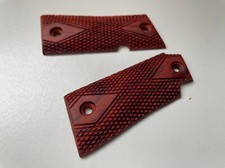 New Hardwood Grip For Colt Mustang .380 Pocketlite diamond checkered