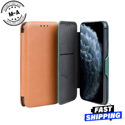 iPhone 7/8 Plus Wallet Magnetic Case - PU Leather, Card Holder, Flip Cover, NEW - Picture 1 of 3