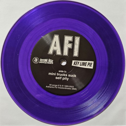 AFI Dork Behind The Times Eddie Picnic’s All Wet 7" Purple Vinyl #d/100 Slipcase - Picture 15 of 20