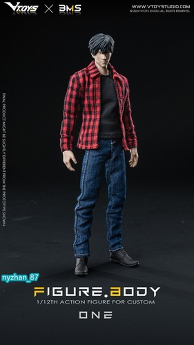 VTOYS X BMS 1:12 Male Flexible 6" Pale Doll Action Figure Jointed Body&Head Toys - Picture 2 of 12