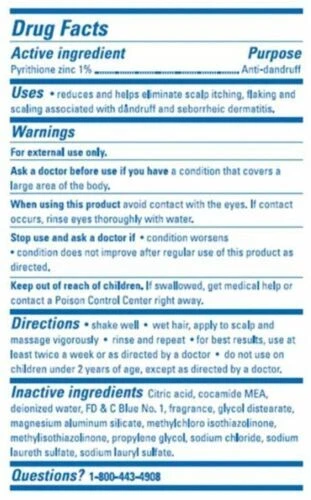 Zincon Pyrithione Zinc Medicated Dandruff Shampoo Pleasant Fragrance 8 Oz 2 Pack - Image 3 of 3