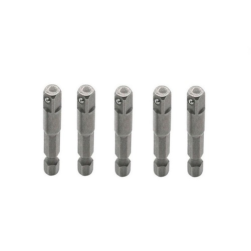 5PC Hex Shank to Square Drive Socket Adapters with 50mm Length - Ready - Picture 6 of 8