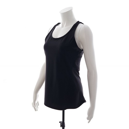 Camiseta sin mangas Athleta negra sólida malla yoga inversión yoga inversión malla talla mediana - Imagen 3 de 9