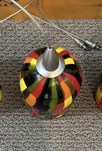 Oggetti Luce Fantasia Belle Collection Italy Glass Pendant +Shade *Sold Each - Picture 2 of 10