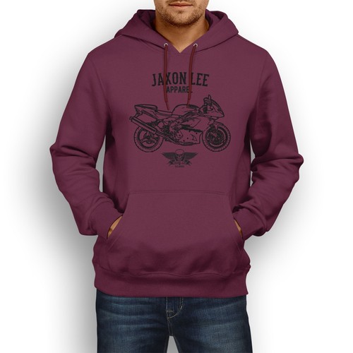 Capucha de arte Jaxon Lee dirigida a fanáticos de la motocicleta Triumph Daytona 995i - Imagen 5 de 16