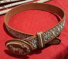 Kids Western Cowboy Belt Embroidered Belt. Cinto Vaquero De Ni o Horse Size 24