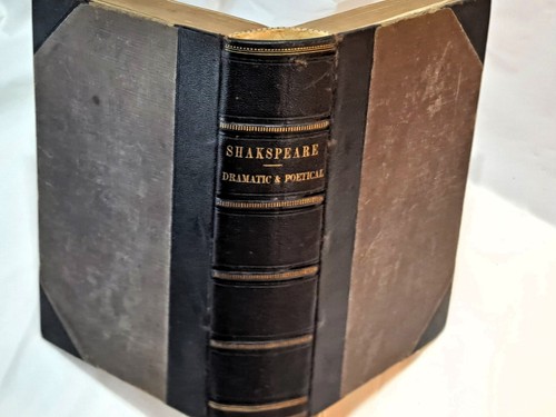Complete William Shakespeare; Dramatic and Poetical Works (1854 1Vol Leather HC) - Foto 5 di 11
