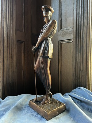 Vintage Austin Productions Statue of an Art Deco 1920's Woman