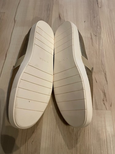 Vince Blair Slip On Sneaker Women’s Size 11 US 42 EU Champagne Leather $225 - Picture 6 of 10