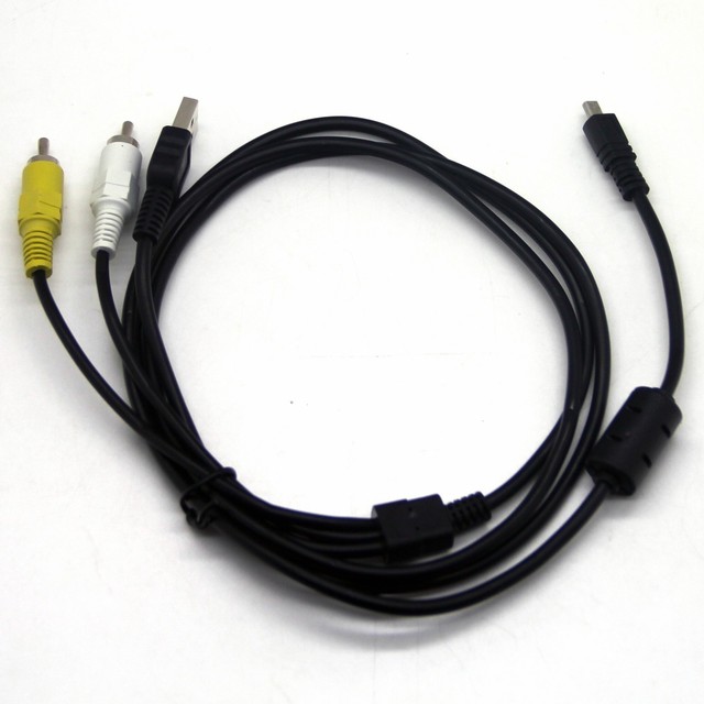 USB Data AV Video Cable Cord For Panasonic Lumix DMCFS25 DMCFS28 DMC