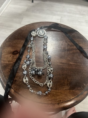 Collar llamativo de cinta y metal para paparazzi - Imagen 4 de 7