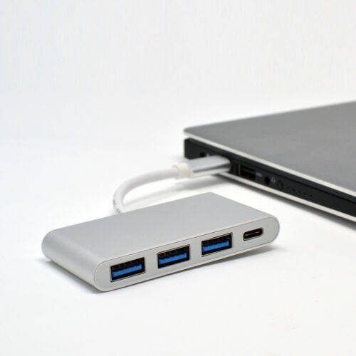 4-in-1 USB-C Hub with Type C Multi-Port Charging & Connecting Adapter 3x USB 3.0 - Picture 2 of 4