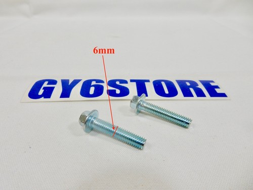 M6 / 6mm x 30mm FLANGE BOLTS *4 PACK* FOR SCOOTERS ATVS UTVS KARTS - Picture 2 of 4
